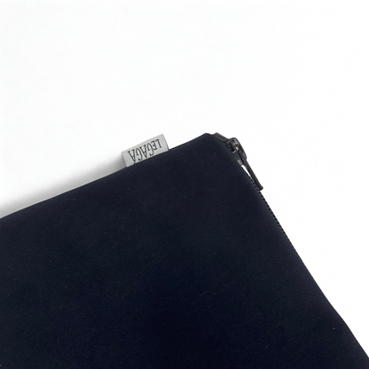 Pochette Grande In Velluto Blu Notte Le Gagà3